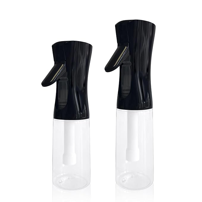 Spray Bottle for Hair Continuous Ultra Fine Mist 360° Multi Spray Bottle for Plants, Cleaning, Skin Care Leakproof & Durable 2 Pack