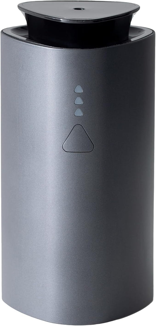 Air Esscentials The Mini Essential Oil Diffuser for Home, Waterless & Smart Portable Diffuser for Essential Oils, USB-C & Rechargeable with Adjustable Settings, Covers 300 Sq. Ft., Black