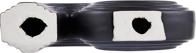 Restaurantware-Table Art Flower Vase, 1 Minimalist Vase - S-Shaped Style, for Fresh Or Artificial Flowers, Black Ceramic Piece for Home Decor, Kitchen, Home, Living Room, Office, and More