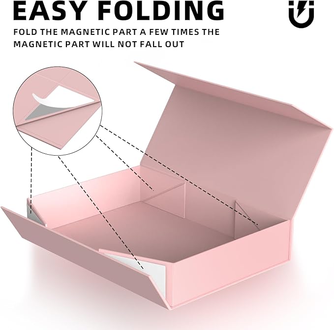 MOZRRO Gift Box 11.5 x 8.2 x 2.3 In Gift Boxes for Presents Magnetic Closure, Gift Boxes with Lids for Presents Birthday Luxury Jewelry T-shirts Gloves Scarves Books Clothes Gift Wrap