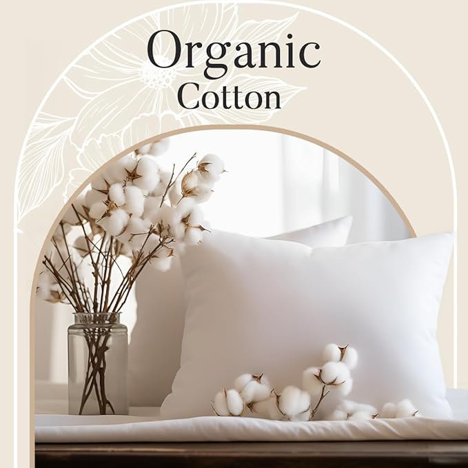 300 Thread Count 100% Organic Cotton Twin Sheets Set for Twin Mattress, 15" Deep Pocket Sheets, No Pilling & Shrinkage, Machine Washable Fade Resistant Luxury Hotel Bedding – Silver