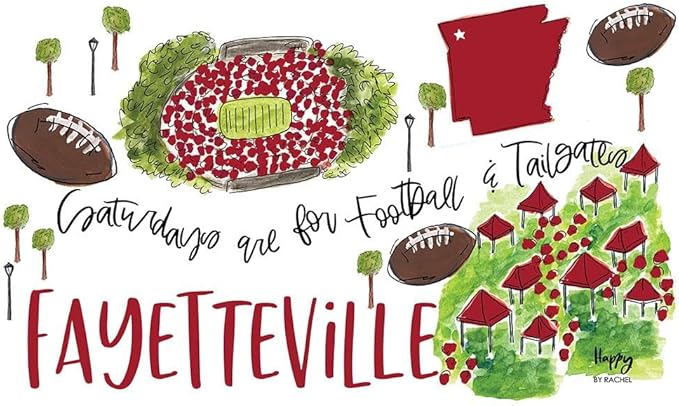 Swig Life 24oz Party Cup, Stackable Insulated Travel Coffee Tumbler with EZ Slider Lid, Cup Holder Friendly, Stainless Steel 24 oz Tumbler, Reusable Mug (Saturdays In Fayetteville)