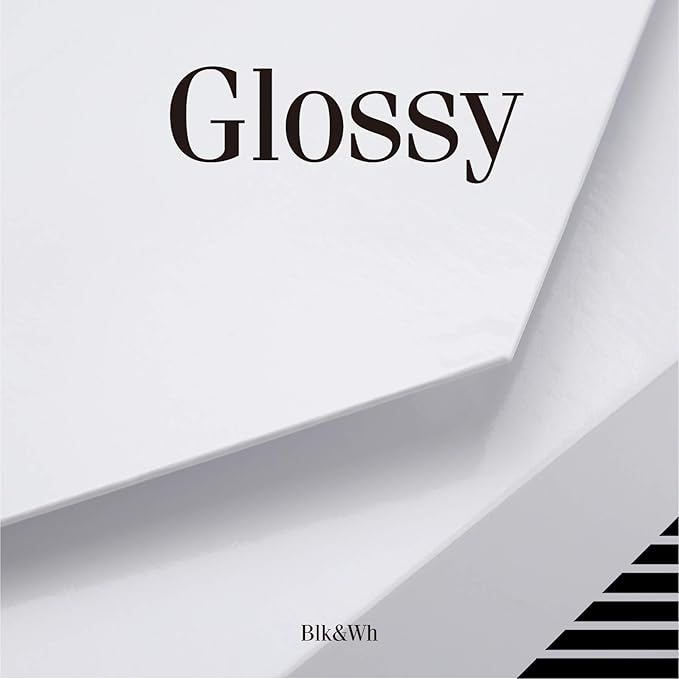 BLK&WH 6 Collapsible Gift Boxes 9x6.5x3.8 Inches, White Bridesmaid Proposal Boxes with Magnetic Closure Lids (Glossy White)