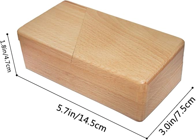 DC-BEAUTIFUL Impossible Puzzle Box 3D Brain Teaser Toy, Original Color Surprise Wooden Magic Box Gift Secret Box for Party Favor Birthday