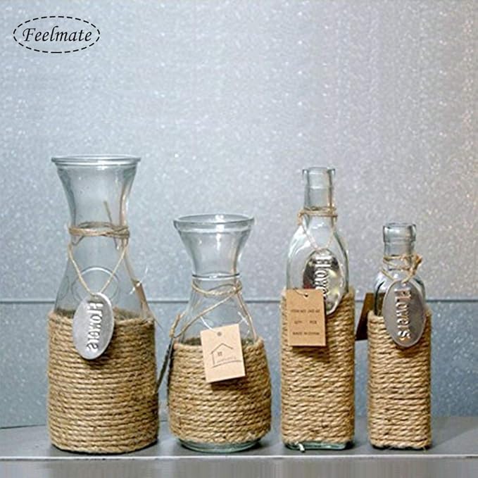 3mm Jute Rope 328Feet Burlap Twine Natural Thick Strong Hemp Cord for Arts Crafts DIY Decoration Gift Wrapping