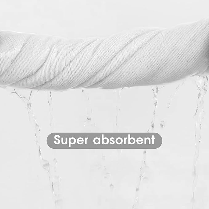 JML Microfiber Bath Towels, Large, Oversized, Soft, Super Absorbent and Fast Drying Bathroom Towel Set for Hair Wrap, Beach, Sport, Fitness, Yoga, 2 Pack, 30" x 60" (White Color)