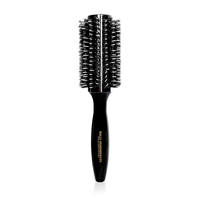 SALLY HERSHBERGER Large Round Brush for Men & Women - Premium, Salon-Tested, Volumizing & Smoothing Barrel Hair Brush - For Styling and Blow Drying Thick Through Fine Hair - Boar Bristle Design - 1 pc