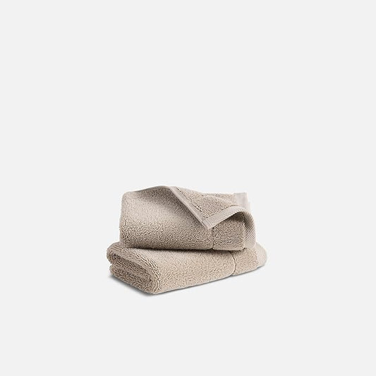 Brooklinen Super-Plush Turkish Cotton Washcloths Set of 2 Cotton, 820 GSM, Highly Absorbent, Machine Washable, Perfect for Home & Bathroom (13" x 13", Driftwood)
