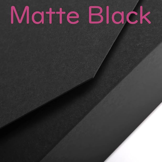 JINMING Gift Box 9.5x5.5x2.9 Inches, Black Box for Gifts, Groomsman Proposal Box for Mother's Day, Father's Day, Collapsible with Magnetic Closure