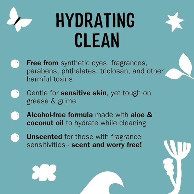 Molly's Suds Foaming Hand Soap - Made with Aloe and Coconut Oil | Moisturizing Hand Wash | Clean Ingredients, Infused with Essential Oils | Unscented - 8.25 Oz (Pack of 3)