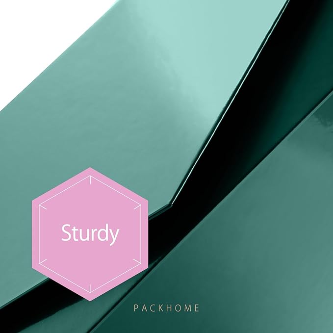 PACKHOME 17x14.5x5.5 Inches, 3 Extra Large Gift Boxes with Lids, Magnetic Closure Boxes for Clothes and Large Gifts (Glossy Green)