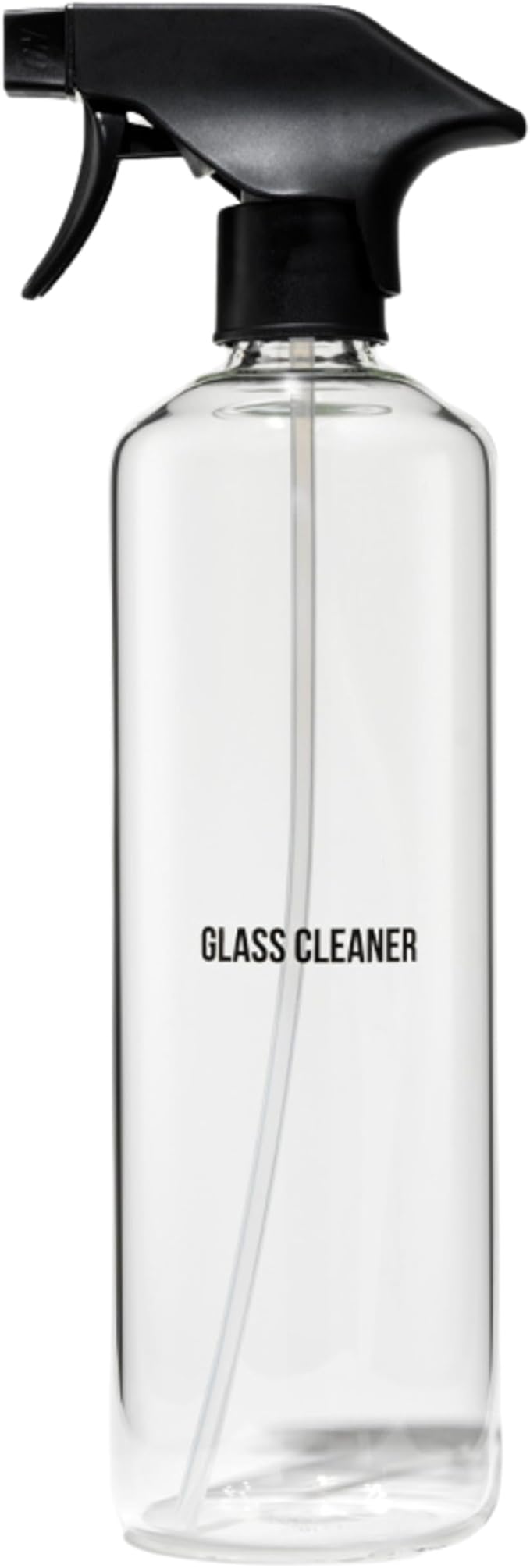 Public Goods Empty Glass Spray Bottle for Glass Cleaner | Refillable Spray Bottle for Cleaning | Made with Clear Borosilicate Glass for Windows, Mirrors | BPA Free | 24 Oz