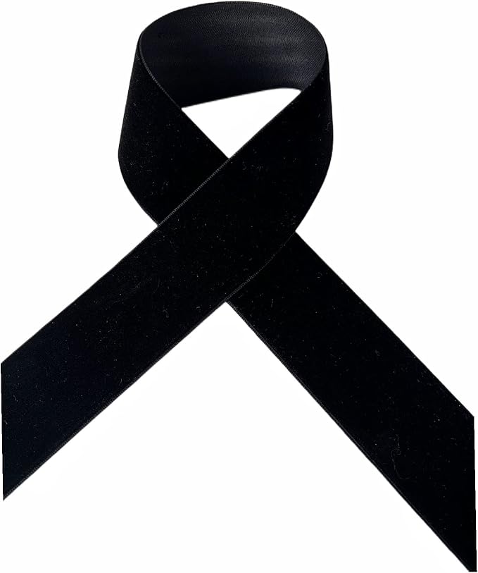 Velvet Ribbon, 1 1/2-Inch by 25-Yard Spool (Black)