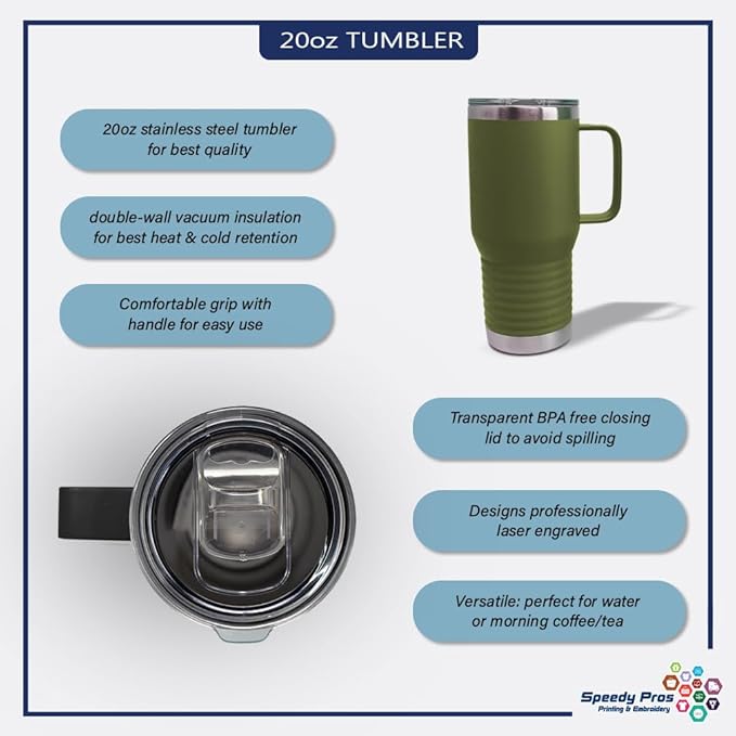 Custom Tumbler Cups with Straw Santa's Favorite Christmas Xmas Coffee Tumbler with Lid Personalized Insulated Travel Mugs Engraved Stainless-Steel 20 Oz Forest Green Personalized Text Here