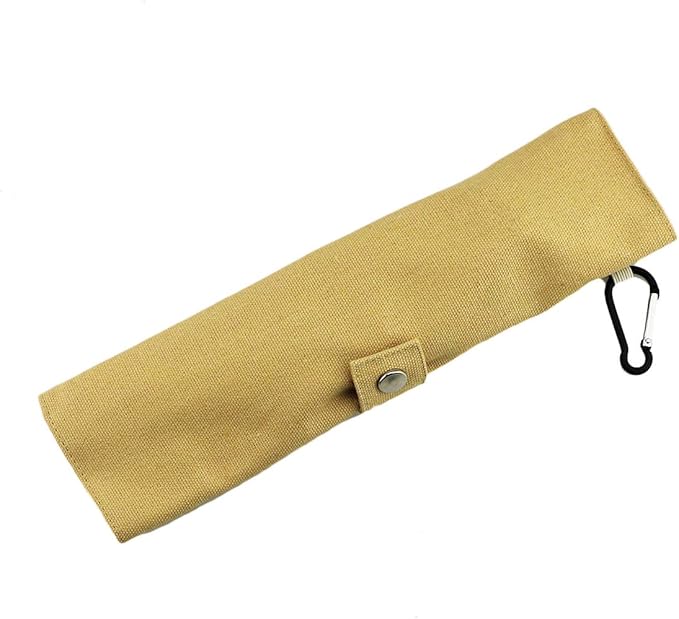 Gugrida Luxury Black Matte Portable 18/10 Stainless Steel Travel Flatware Sets of 7 Portable Camping Cutlery Set, Healthy & Eco-Friendly Flatware Set with Carrying Case for Travel or Camping