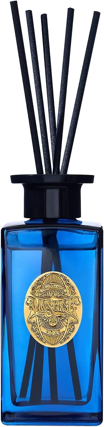 M&SENSE 6.3 oz Large Reed Diffuser Set | Midsummer Evening Scent Oil Diffuser with Sticks | Hotel Collection Non-Toxic Essential Oil |for Bedroom Bathroom Living Room