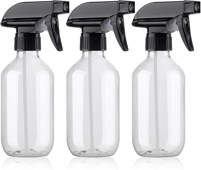 Teyssor Spray Bottles Water Spray Bottle - BPA Free - 10 oz/300 ml Plastic Refillable Containers Fine Mist Small Spray Bottle with Adjustable Nozzle for Hair, Cooking, Cleaning