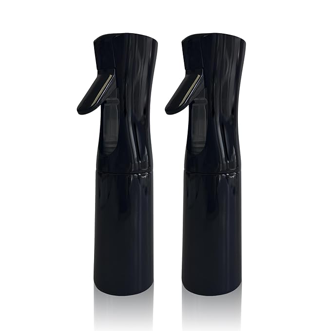 Spray Bottle for Hair Continuous Ultra Fine Mist (300ml) 360° Multi Spray Bottle for Plants, Cleaning, Skin Care Leakproof & Durable 2 Pack