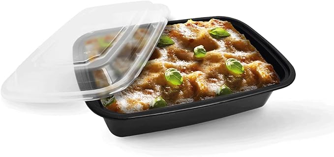 50 sets Rectangle 24oz Meal Prep Containers with lids Microwavable Food Container Plastic BPA Free Rectangle