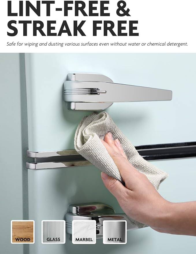 Fantasticlean Microfiber Cleaning Cloth Roll -75 Pack, Tear Away Microfiber Towels, 12" x 12", Reusable, Washable, Scratch Free, Ultra Absorbent Dishcloth for Home Supplies, Car, Pet (Cool Grey)