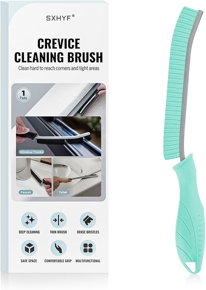 SXhyf Cleaning Brush - Hard Bristle Crevice Cleaning Brush, Multifunctional Gap Scrub Brush, Kitchen Essentials, Bathroom Cleaner Tools for Household Use, Home, Window, Toilet, Stove
