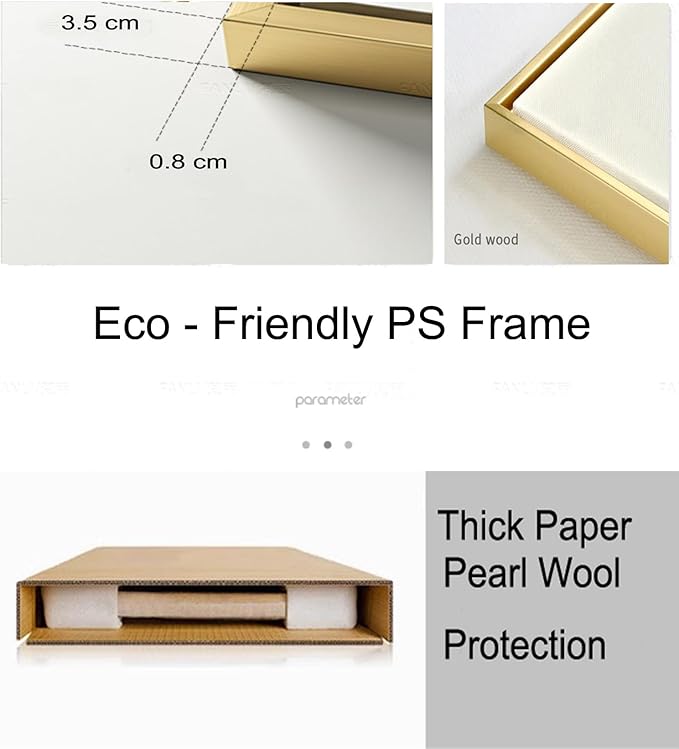 Hand-Painted Abstract Living Room Wall Art,Framed Large Black and White Canvas Oil Painting for bedroom,3D Gold Thick Textrued Abstract Wall Decor for Office Home Decoration 32x48 inches