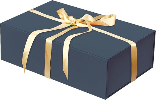 Luxury Large Gift Box 13.8"x9"x4.3" Storage Box Ribbon Magnetic Closure for Luxury Packaging Box for Mother's Day, Birthdays, Bridal Gifts,Weddings