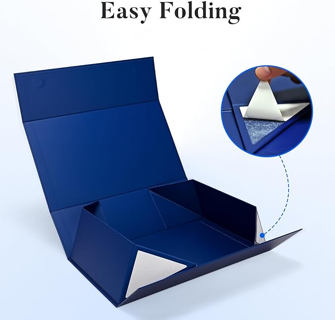 LIFELUM Large Gift Box 14"x8.5"x4.5" Christmas Gift Boxes with Lids for Presents for Anniversary Wedding Proposal Birthday Gift boxes with Shredded Filler Card Ribbon