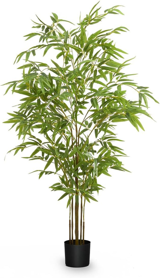 Maia Shop Artificial Bamboo Tree Minimal 5FT Tall, Fake Tree Realistic Leaves, Faux Silk Plant Made with The Best Materials, Artificial Tree for Home Decor Indoor, 60 inches