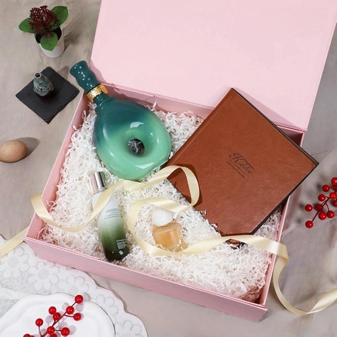 Extra Large Pink Gift Box 16.5x14x5.5 Inches,Gift Boxs for Presents with Lid Magnetic Closure Collapsible,Bridesmaid Proposal Box,Birthday, Christmas,for Clothes and Large Gifts