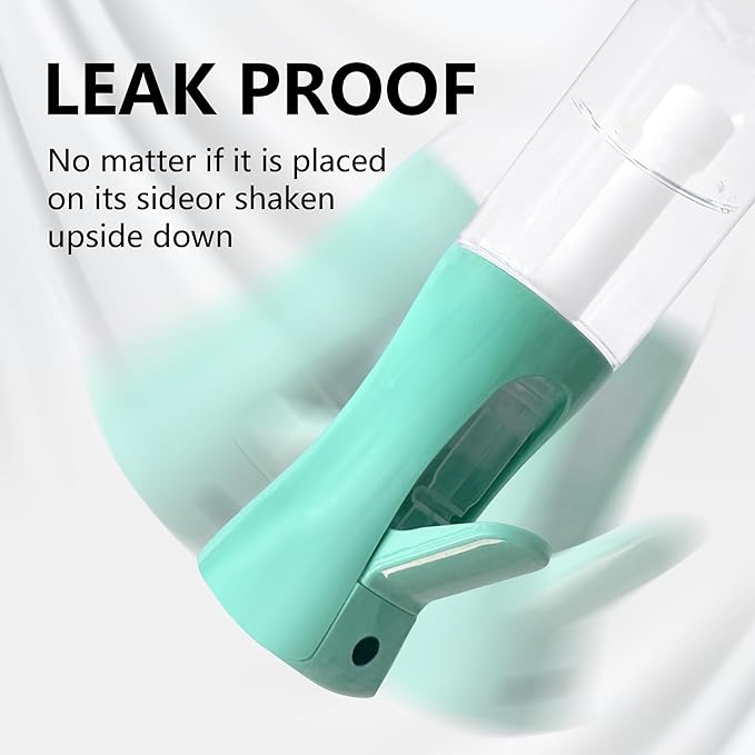 Spray Bottle for Hair Continuous Ultra Fine Mist (200ml) 360° Multi Spray Bottle for Plants, Cleaning, Skin Care Leakproof & Durable 2 Pack