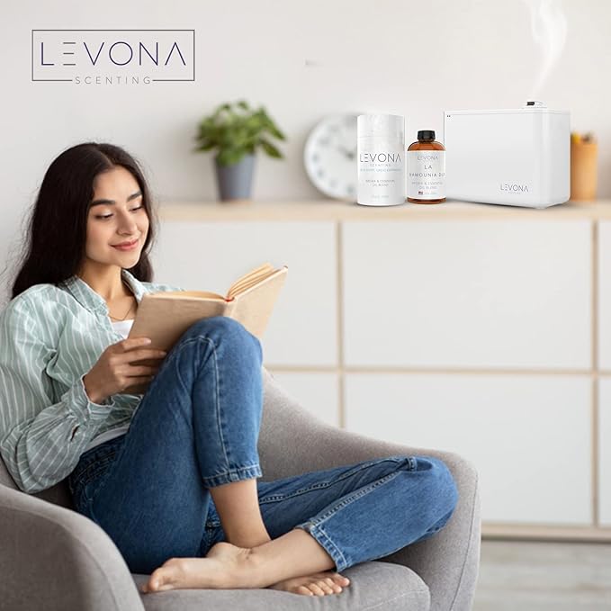 Levona Scent Aroma Diffuser Oil: Oil Diffuser Essential Oils for Diffusers for Home Luxury Scents - La Mamounia Dup Fragrance Oil - Clean & Fresh with Notes of Citrus, Rosewood, Amber & Pine -700 Ml