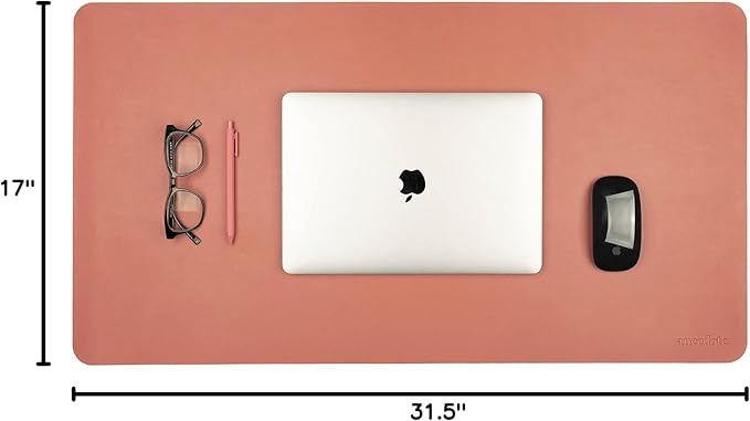 ANECDOTE Vegan Leather Desk Pad - 31.5"x17" Desk Mat for Your Office. This Quality Large Mouse Pad has Chic Elegance, Professional Look & Satisfying Touch - The Perfect Leather Mouse Pad for You!