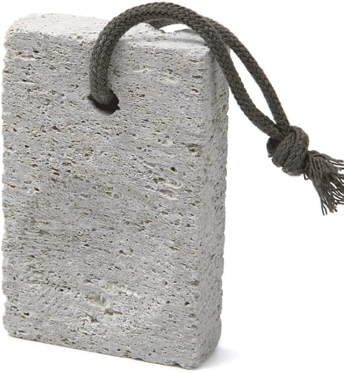 Pumice Stone, Natural [Made in Japan] Ergonomic Shape, Extra Fine Texture, Hard & Cracked Skin Callus Remover for Men, Women, Kids and Gifts. (Coarse for Heel)