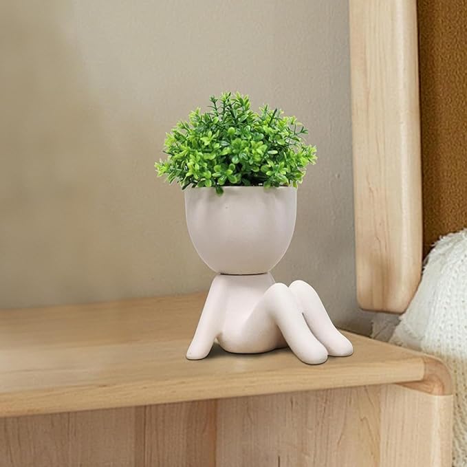 Zerzsy Fake Plants Artificial Succulents Plants for Room Bathroom Home Office Desk Accessories Decor - Set of 1