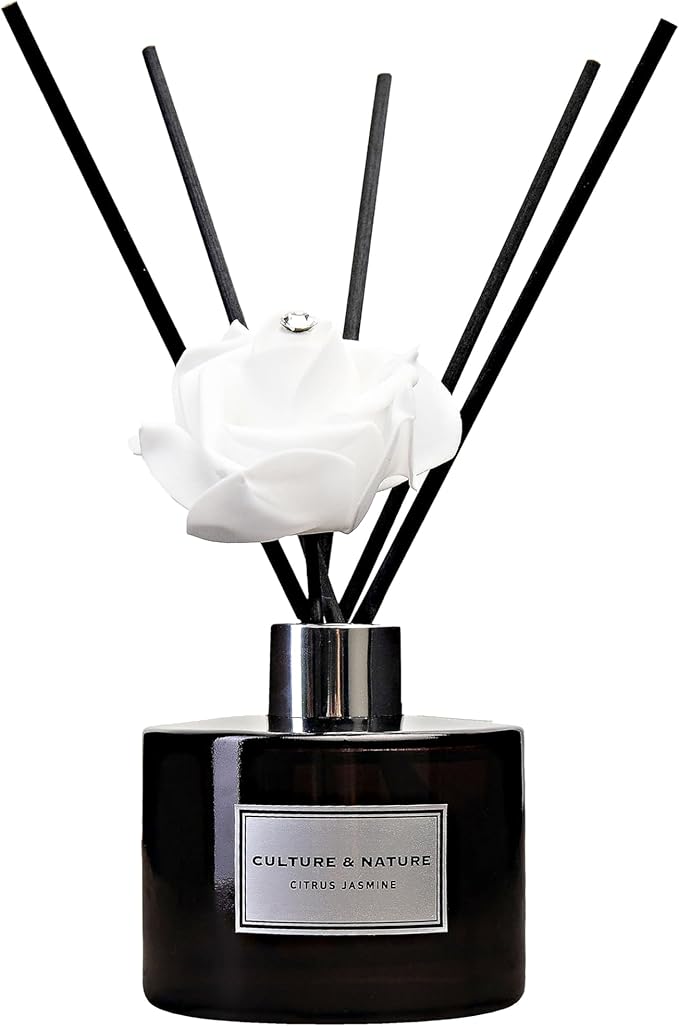 CULTURE & NATURE Reed Diffuser Set (6.7oz, Citrus Jasmine)