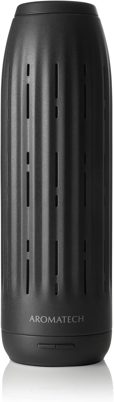 AromaTech Ambience Scent Diffuser for Essential Oil Blends & Fragrances – Waterless Scent Machine w/Bluetooth for Home, Bathroom Boutiques, Hotel, Spa – Charcoal Acrylic