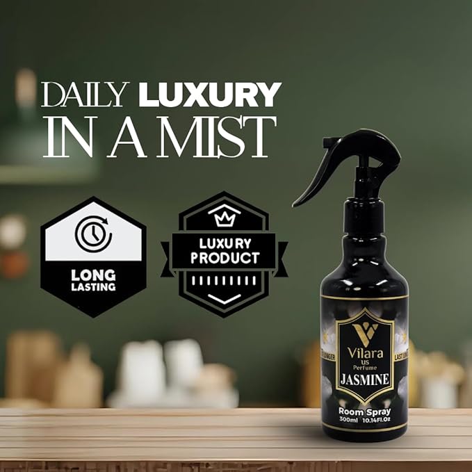 Room Spray Freshener - Long-Lasting Luxury Scents - Room and Linen Spray for Bedding, Sheets, Fabric, Furniture for Aromatherapy - 10.14 fl oz (Multipack 3:Spring,Rose,Jasmine)