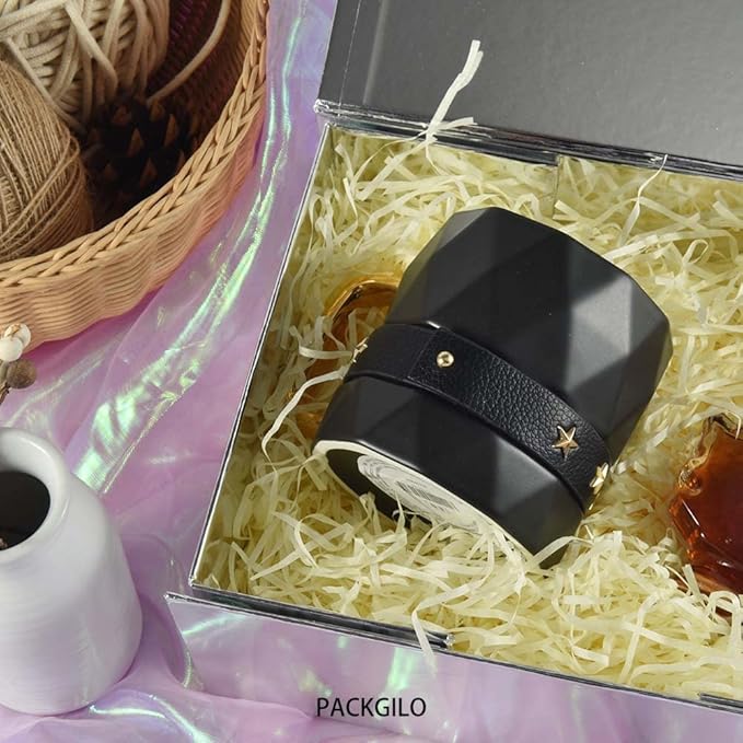 1PCS Silver Gift Box 9.5x7x4 Inches, Sturdy Gift Box with Lid for Gift Packaging, Foldable Magnetic Closure Storage Boxes, Bridesmaid proposal box, Rectangle Collapsible Box