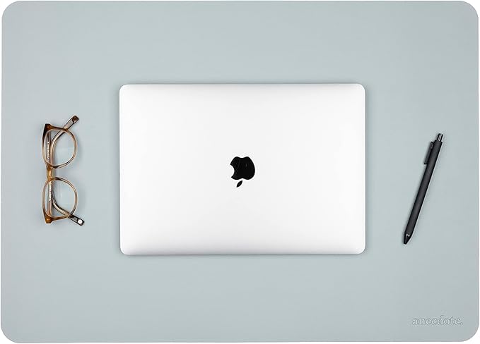 ANECDOTE Vegan Leather Desk Pad - 23.6"x17" Desk Mat for Your Office. This Quality Large Mouse Pad has Chic Elegance, Professional Look & Satisfying Touch - The Perfect Leather Mouse Pad for You!