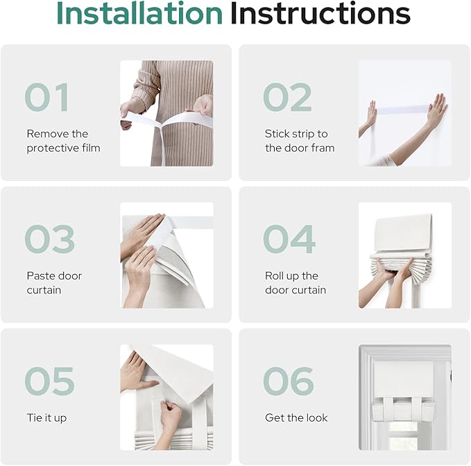 HOMEIDEAS 100% Linen Blackout Sidelight Curtains for Front Door, Side Door Window Curtains, Small Window,Thermal Insulated Covering, 1 Panel, W12 X L68 Inch, White