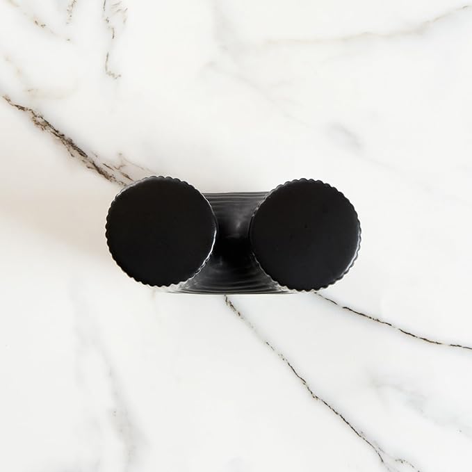 Restaurantware-Table Art Flower Vase, 1 Minimalist Vase - U-Shaped Style, for Fresh Or Artificial Flowers, Black Ceramic Vessel for Home Decor, in Kitchen, Home, Living Room, Office, and More