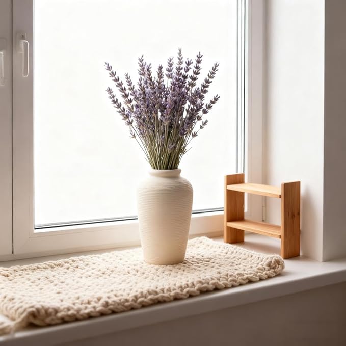 Plain Beige Ceramic Vase for DIY Painting - Customizable Handmade Pottery, Blank Canvas for Flower Arrangements, Home Decor, Wedding & Office Decoration (6.18L x 6.18W x 11H)