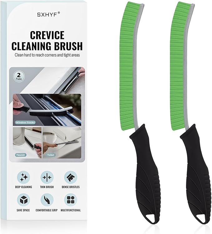SXhyf Cleaning Brush - Hard Bristle Crevice Cleaning Brush, Multifunctional Gap Scrub Brush, Kitchen Essentials, Bathroom Cleaner Tools for Household Use, Home, Window, Toilet, Stove