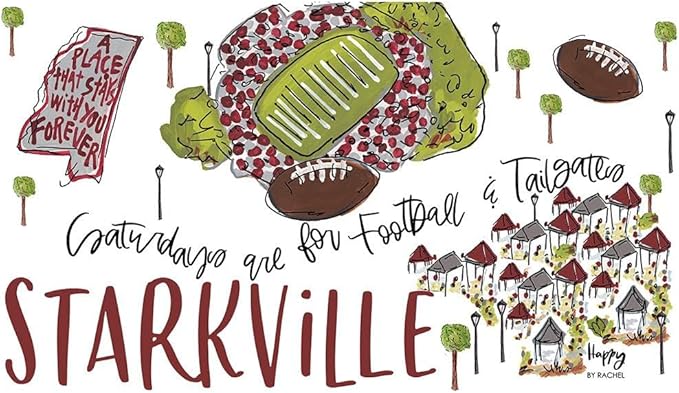 Swig Life 32oz Straw Tumbler, Travel Coffee Tumbler with Lid, Cup Holder Friendly Travel Coffee Mug, Stainless Steel, 32 oz Reusable Insulated Coffee Mug (Saturdays In Starkville)