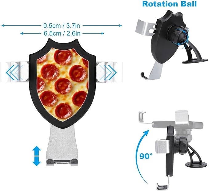 Hands Free Automobile Holder Pepperoni Pizza Phone Holders Phone Stand Cell Phone Car Mount