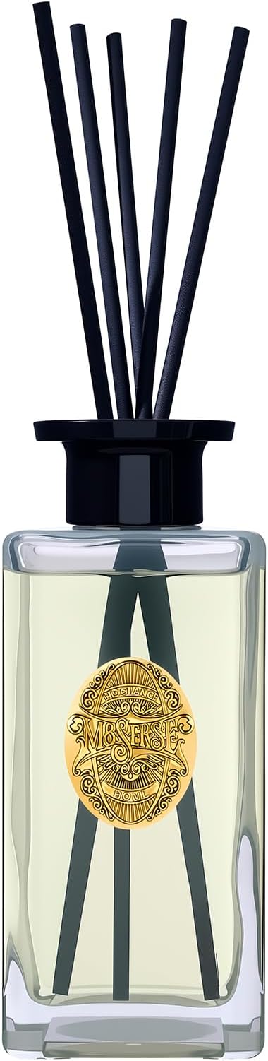 M&SENSE 10.14 oz Large Reed Diffuser Set | Jasmine Garland Scent Oil Diffuser with Sticks | Hotel Collection Non-Toxic Essential Oil |for Bedroom Bathroom Living Room