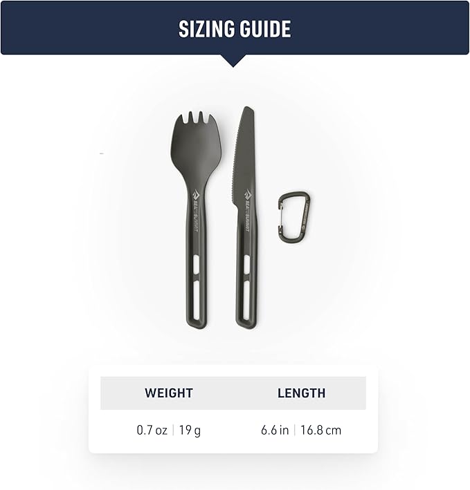 Sea to Summit Frontier Ultralight Cutlery Set, Spork and Knife