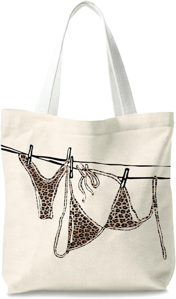 Leopard Print Tote Bags, Tote Bags for Women, Gife for Waoman, Reusable Shopping Bags