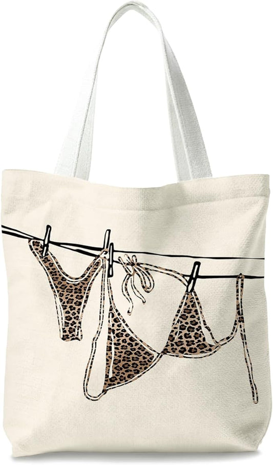 Leopard Print Tote Bags, Tote Bags for Women, Gife for Waoman, Reusable Shopping Bags